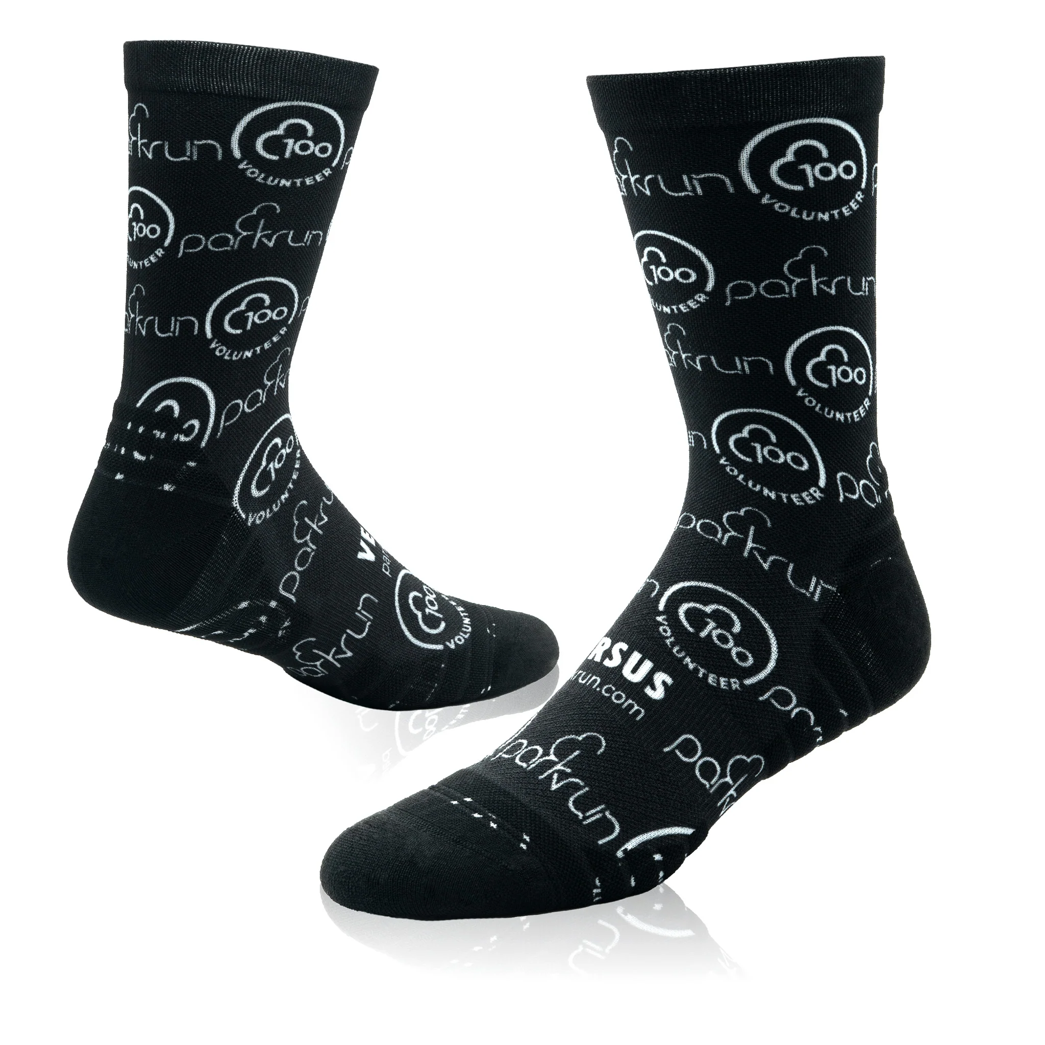 parkrun Milestone 100 Volunteer Socks - Image 3