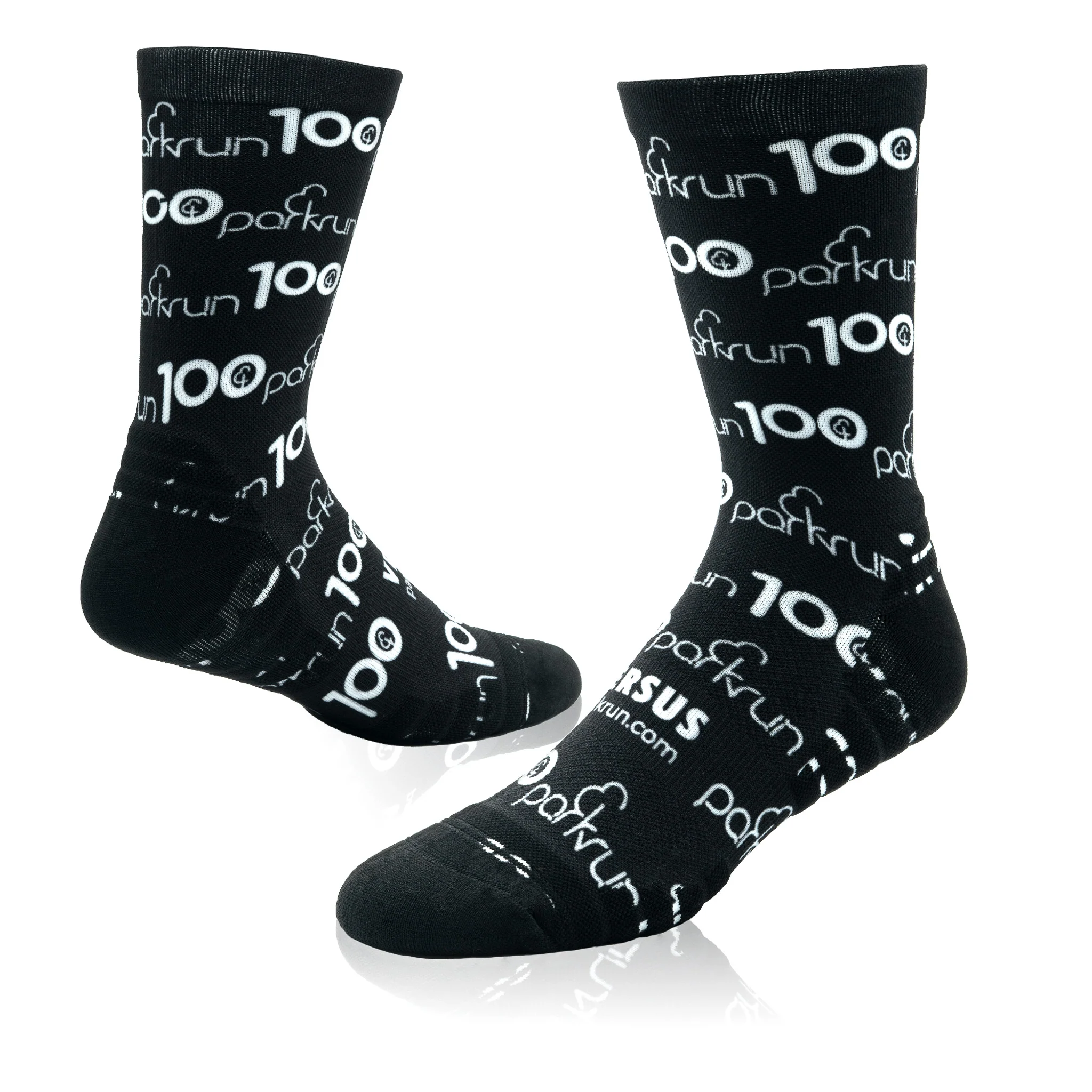 parkrun Milestone 100 Walk/Run Socks - Image 3