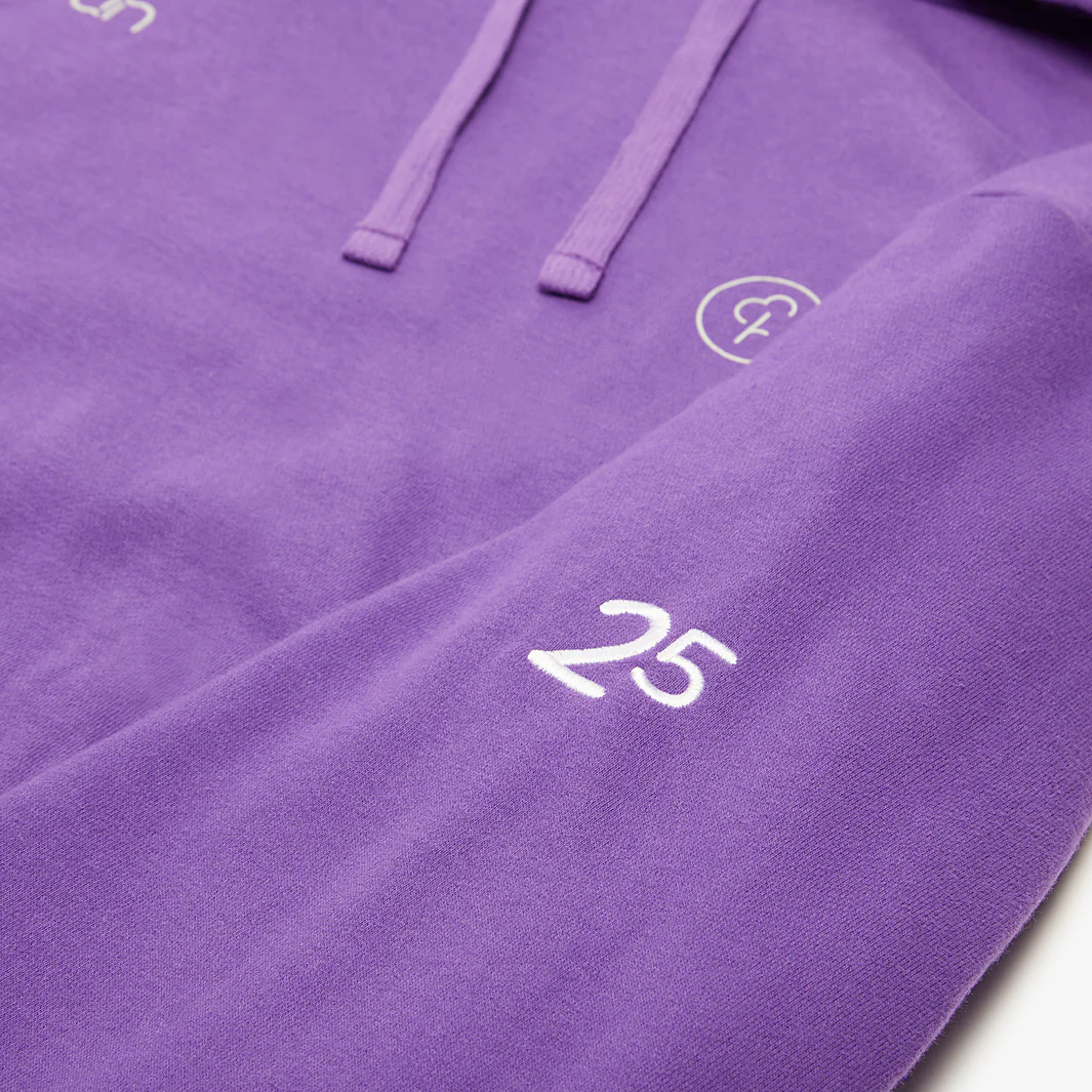 Women's purple 25 hoodie - Image 2