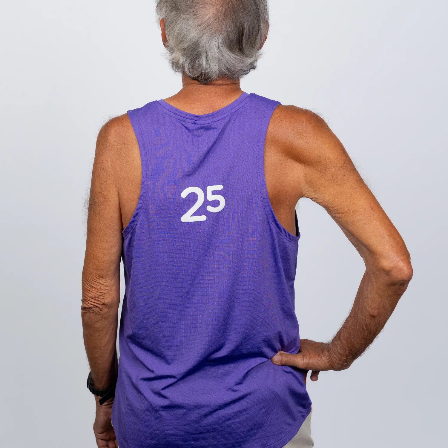 parkrun Milestone Men's Singlet 25 - Purple - Image 2