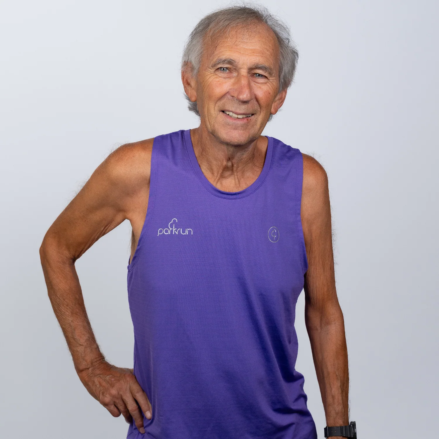parkrun Milestone Men's Singlet 25 - Purple - Image 3