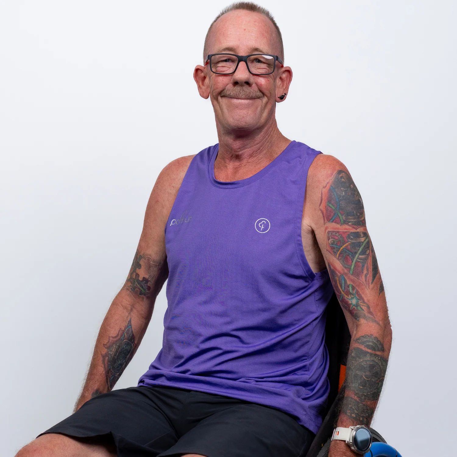 parkrun Milestone Men's Singlet 25 - Purple - Image 4