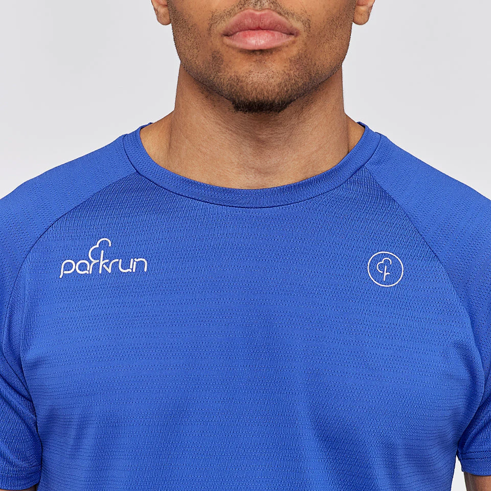 parkrun Milestone Men's T-Shirt 500 - Blue - Image 4