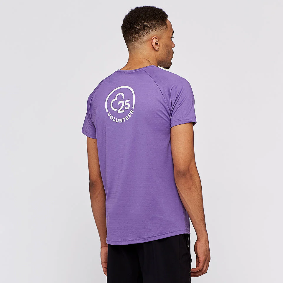 parkrun Milestone Men's Volunteer T-Shirt 25 - Purple - Image 3