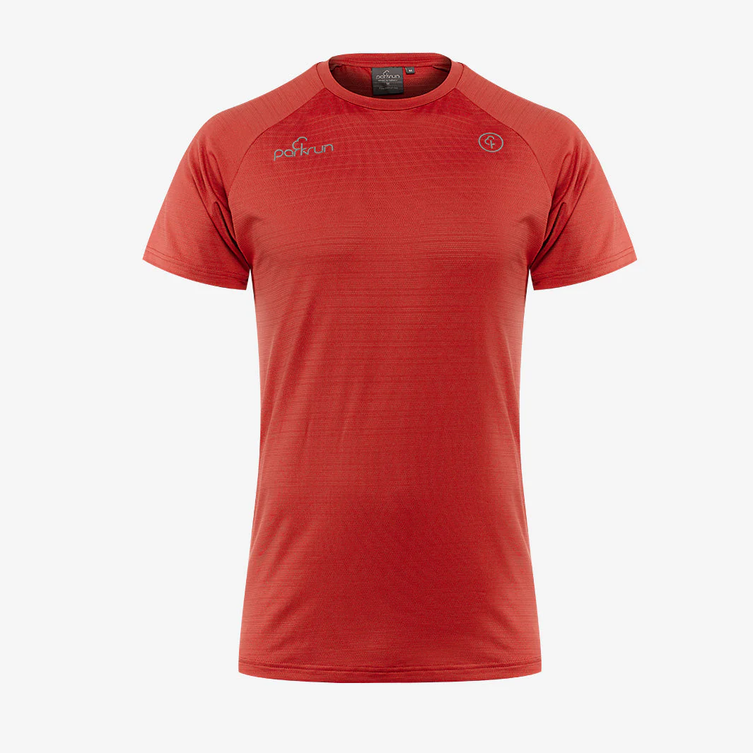 parkrun Milestone Men's Volunteer T-Shirt 50 - Red - Image 2
