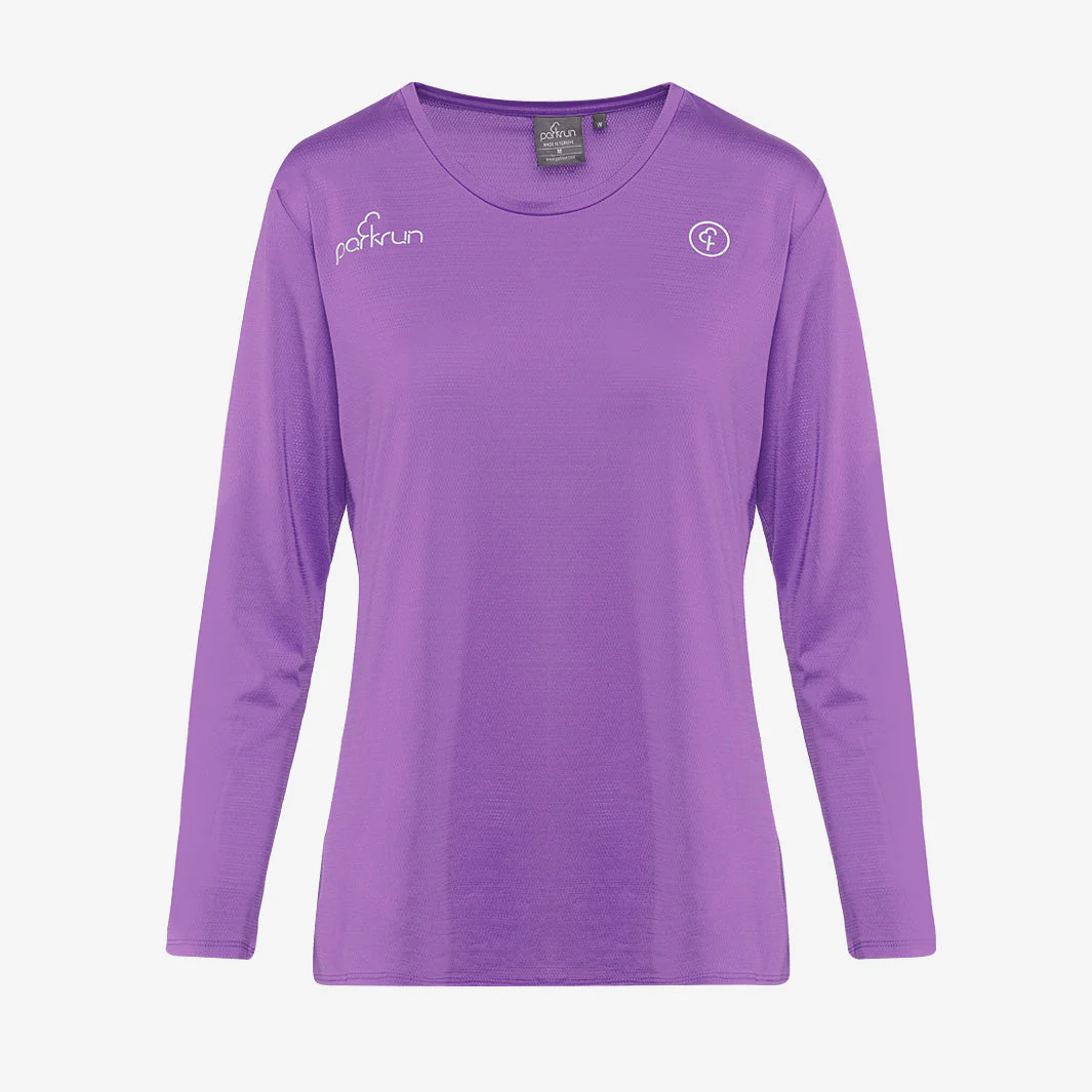 parkrun Milestone Women's Long Sleeve Shirt 25 - Purple - Image 2