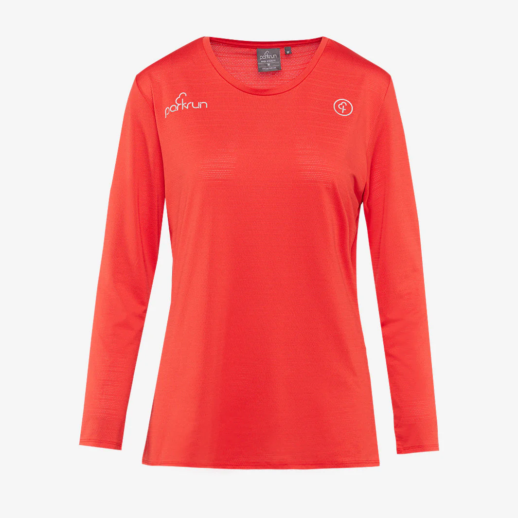 parkrun Milestone Women's Long Sleeve Shirt 50 - Red - Image 2