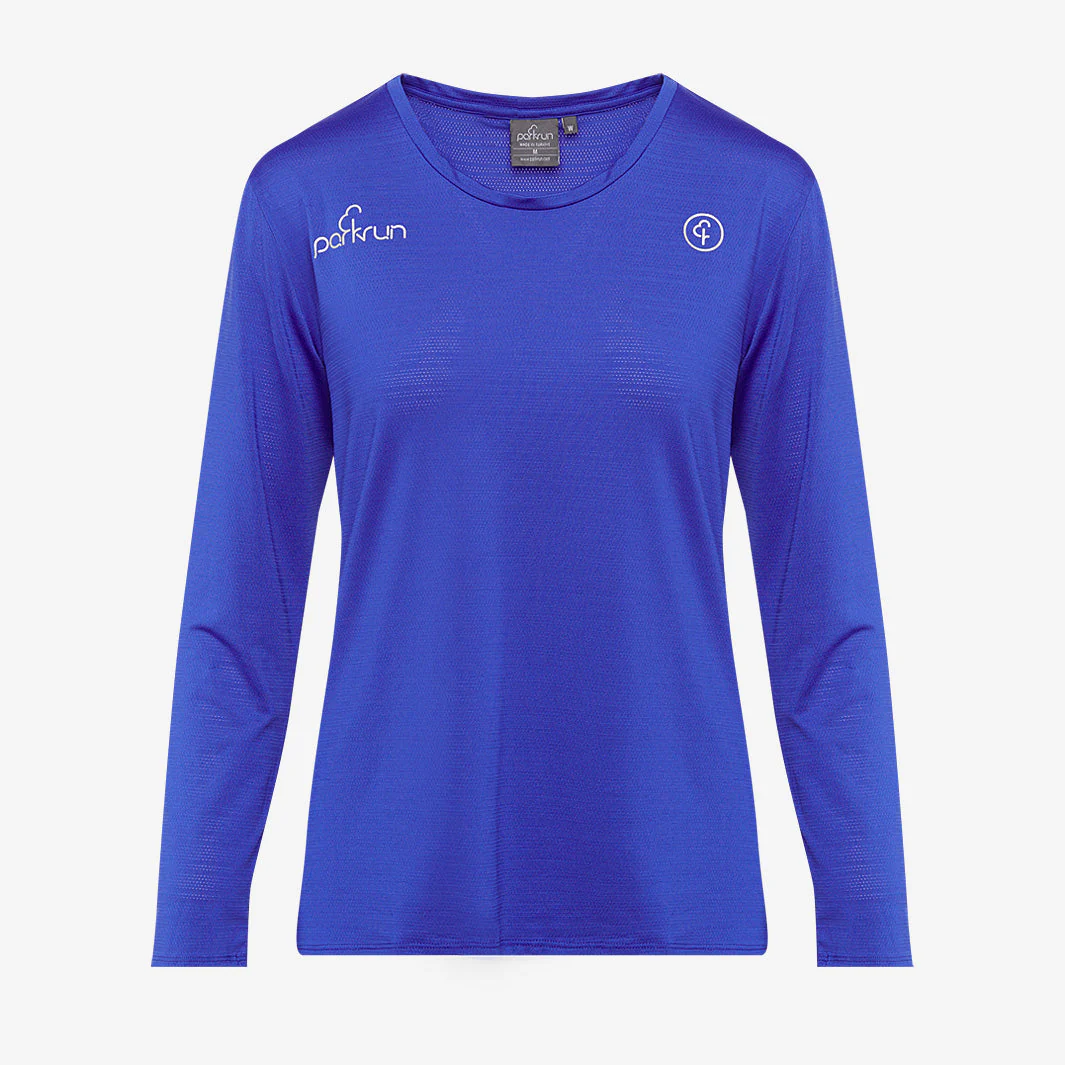 parkrun Milestone Women's Long Sleeve Shirt 500 - Blue - Image 2
