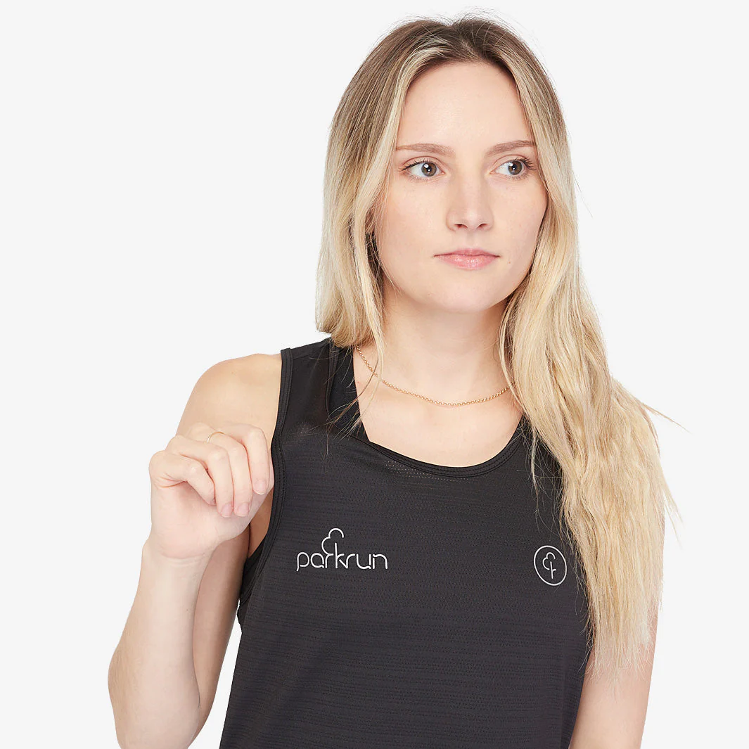 parkrun Milestone Women's Singlet 100 - Black - Image 3