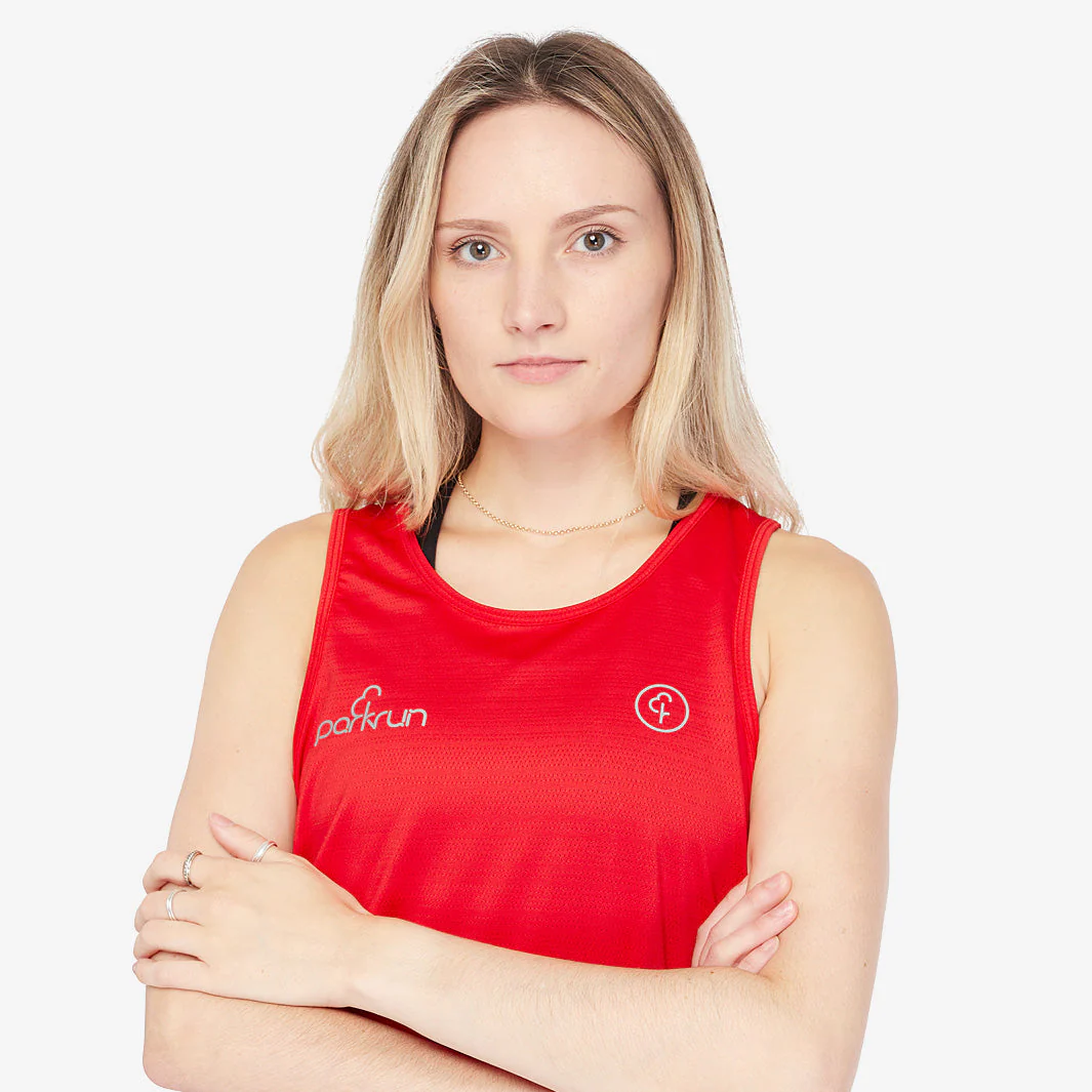 parkrun Milestone Women's Singlet 50 - Red - Image 2