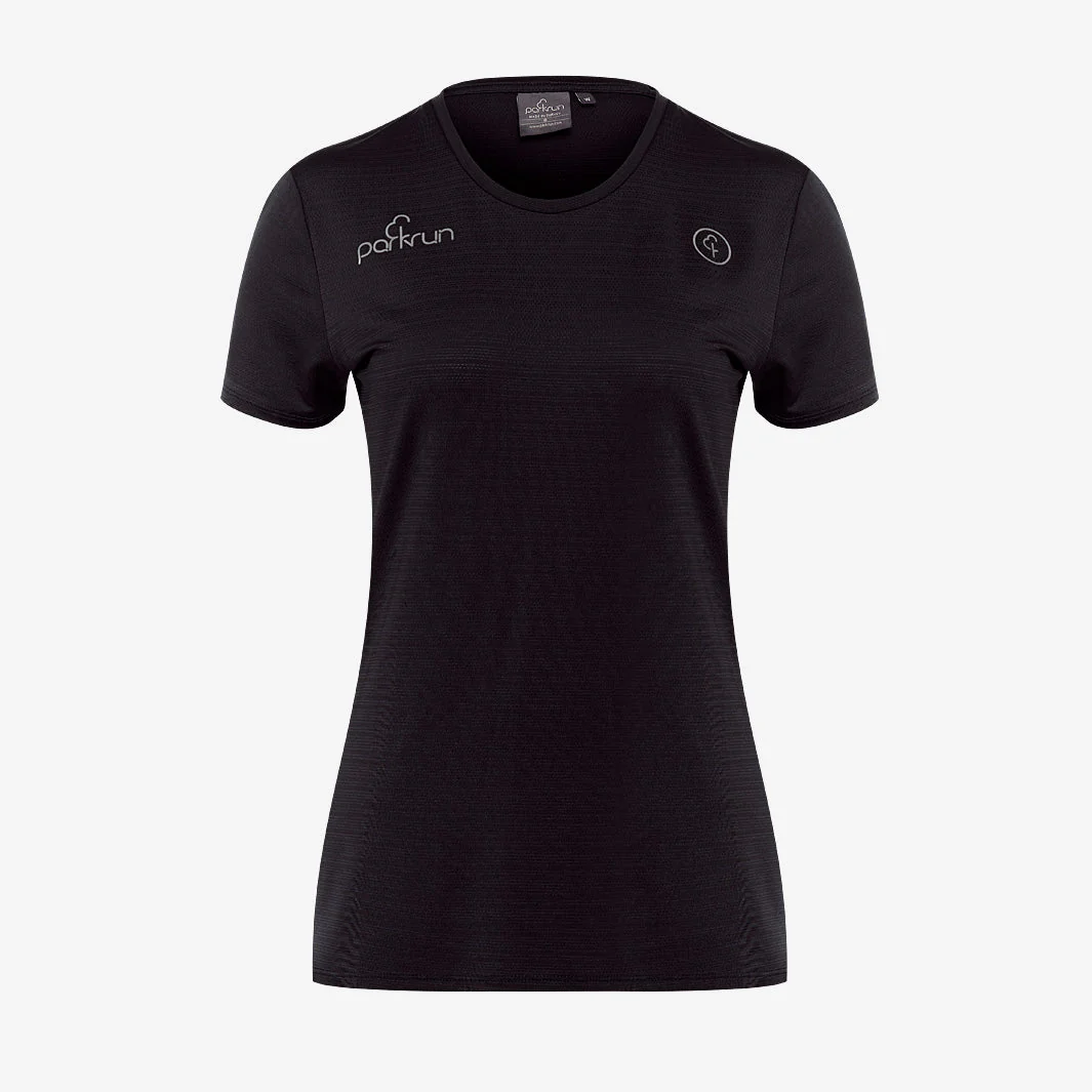parkrun Milestone Women's Volunteer T-Shirt 100 - Black - Image 2