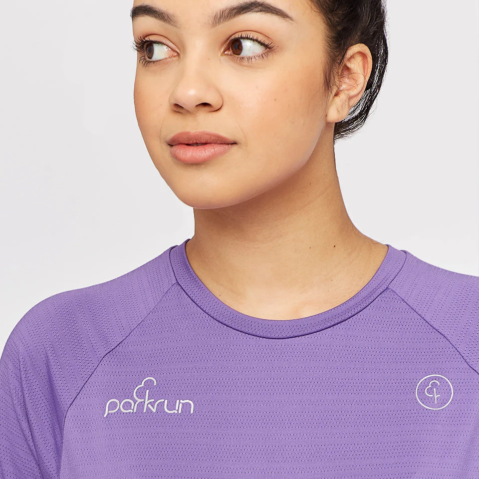 parkrun Milestone Women's Volunteer T-Shirt 25 - Purple - Image 4