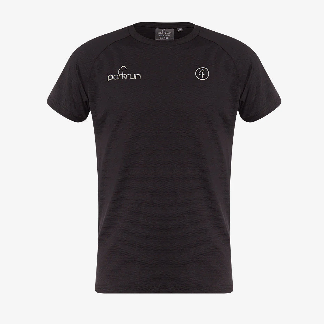 parkrun Milestone Youth T-Shirt 100 - Black - Image 2