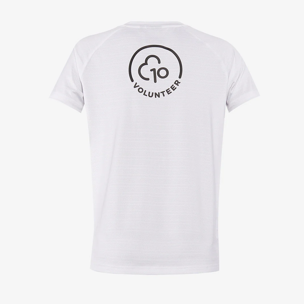 parkrun Milestone Youth Volunteer T-Shirt 10 - White